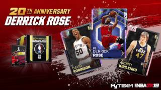 NBA 2K19 MyTEAM 20th Anniversary Series III Derrick Rose Packs [upl. by Orabel189]