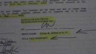 FORECLOSURE FRAUD pt 1 of 5 HOW THEY DO ITERICA JOHNSONSECK THANKS MERS DAVID J STERN [upl. by Otrevogir9]