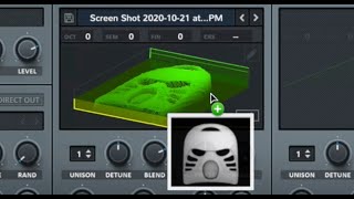 Putting a bionicle mask into a wavetable synth [upl. by Nylsor]