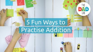 5 DIY Games to Practice Addition  Fun Math for Children [upl. by Rosa]