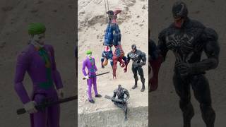 Hulk and Iron man rescue Captain america Spiderman from VenomJoker [upl. by Dlonyar272]