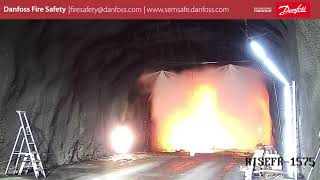 Tunnel fire test with SEM SAFE highpressure water mist system50MW Class B [upl. by Adila]