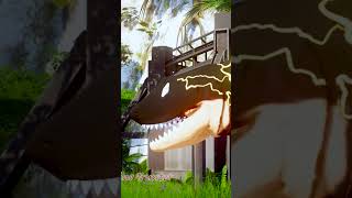 Jurassic Evolution Flash TRex vs Spiderman 2099 Carcharodontosaurus – Epic Fight dinorex [upl. by Assirrak]