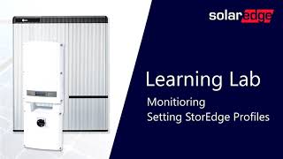 StorEdge Setting Battery Profile SolarEdge Monitoring [upl. by Nehpets]