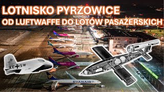 Lotnisko Katowice Pyrzowice od luftwaffe do lotów pasażerskich historia katowice samoloty [upl. by Sessler]