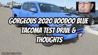 2020 VOODOO BLUE TACOMA TEST DRIVE amp WALK AROUND [upl. by Ennagem]