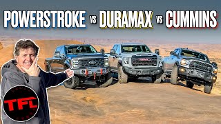 Ford vs GM vs Ram Only One of These New HD Diesel Trucks Is the BEST OffRoadBut Which One [upl. by Terag]