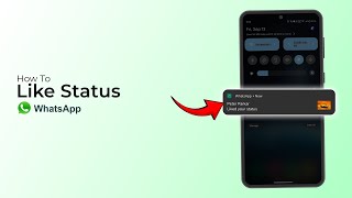 How To Like Status On WhatsApp [upl. by Di]