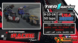 iRacing Tier 1 Legends Season 1 Opener  USA [upl. by Llenil]