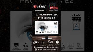 MSI PRO MP223 E2 Your Essential 2145quot Full HD Monitor for Efficient Work msi offer [upl. by Katleen]