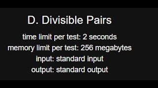 D Divisible Pairs  Codeforces Round 925 Div 3  CP in Bangla [upl. by Erdei]