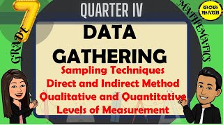 DATA GATHERING  GRADE MATHEMATICS Q4 [upl. by Ylellan799]