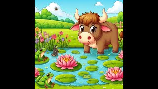 The Frogs and the Ox Aesops Fables retellingkid friendly version [upl. by Robison680]