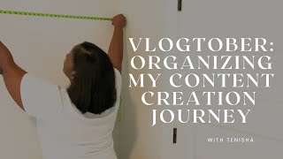 Organizing My Workspace with a Dry Erase Calendar amp Whiteboard for Content Creation VLOGTOBER Ep 4 [upl. by Margareta414]