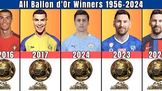 All Ballon dor Winners 19562024 [upl. by Dannie]