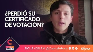 ¿Qué puedo hacer si pierdo mi certificado de votación [upl. by Schindler327]