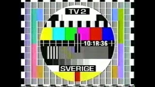 TV2 testbild med konstig klocka [upl. by Ahseeyt]