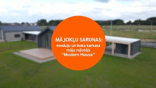 Swedbank Mājokļu sarunas moduļu un koka karkasa māju ražotājs “Modern House” [upl. by Ayit]