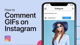 How To Comment GIFs on Instagram  Tutorial [upl. by Arte]