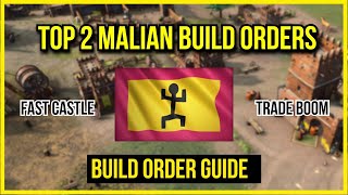 AOE4  Malians Build Order Guides  Fast Castle amp Trade Boom  My Top 2 Builds [upl. by Hijoung22]