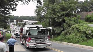 Procession for Fallen Firefighter quotCaptJeff Bowenquot [upl. by Beutler697]