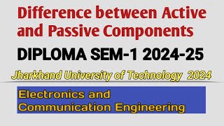 Difference between Active and Passive Components [upl. by Eva998]