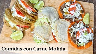 Comidas con Carne Molida  Comida Fácil y Rápida con Carne Molida  Receta Economica y Sabrosa [upl. by Uund]