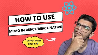 How to use memo function in ReactReact Native in Hindi [upl. by Allemac]