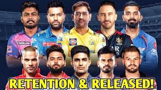 IPL 2024 Retention amp Released List  IPL 2024 Trade  IPL 2024 Auction news today [upl. by Gable]