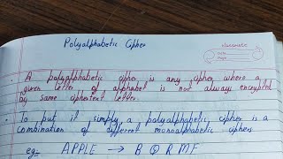 Polyalphabetic cipherpolyalphabetic cipher examplePolyalphabetic substitution cipher [upl. by Dacie711]