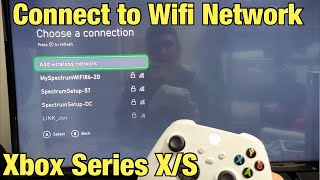 How to Connect to Wifi Network Internet on Xbox Series XS [upl. by Andrade42]