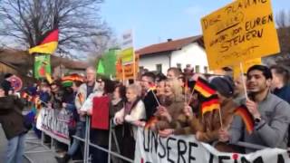 400 Gegendemonstranten bei rechtem Aufmarsch in Arnbruck [upl. by Eneleh]