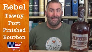 Rebel Tawny Port Finished Bourbon Review by WhiskyJason [upl. by Nauqal]