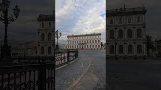 Monument to Nicholas I amp Saint Isaacs Cathedral in Reflection travel europe explore asmr gopro [upl. by Nimsaj238]