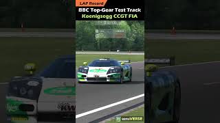 Koenigsegg CCGT  LAP RECORD  BBC Top Gear Test Track  Assetto Corsa koenigsegg topgear cars [upl. by Alliehs]