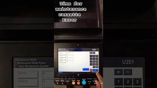Kyocera taskalfa 4012I Time for Maintenance Cassette Error solved [upl. by Nolham]