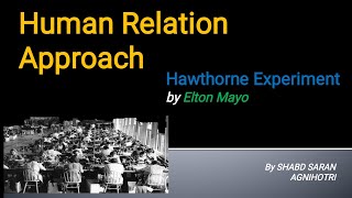 Human Relation Theory of Management Hawthorne Experiment by Elton Mayo UGC NET Commerce Management [upl. by Rondon]