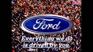 Ford  Advert  Everything We Do Is Driven by You  1991 [upl. by Nylaroc]