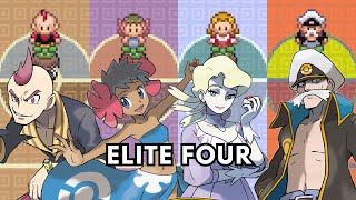 Pokemon Emerald All Elite Four battles 1st to 4th [upl. by Eaneg]