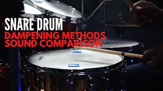 How to Dampen Your Snare Drum Comparison [upl. by Ignacius626]