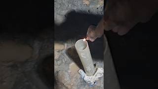 Why is a man lighting a pipe on fireplasticwatergaisresent videoriskwaterblasting [upl. by Vidal]