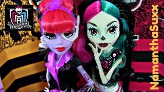 MONSTER HIGH MONSTER SCARITAGE OPERETTA AND SKELITA DOLL REVIEW VIDEO [upl. by Rudwik755]