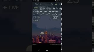 New rainbow effect and night view in YoWindow Weather app [upl. by Elleda337]