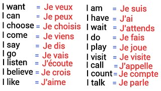 140 Phrases Simples en Anglais Avec le Pronom quotI  Jequot [upl. by Nelia]