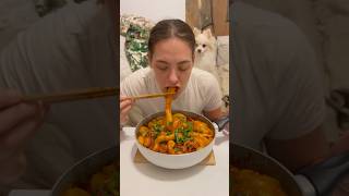 You NEED to try german tteokbokki 🤤 vegan yummy recipe koreanfood germanfood vegan [upl. by Nadnarb]