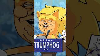 Trump Hog Election  Flashgitz flashgitz cartoonstories sonicthehedgehog trump2024 sml memes [upl. by Olenolin]