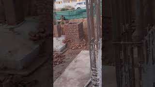 Home construction youtubeshorts construction bricktechnology brickwork [upl. by Aihtnic]