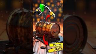 How Petrol is Made From Crude Oil 🤔⛽youtubeshorts shorts [upl. by Garnett798]