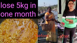 lose 5kg in one month 💁day 15of weight lose challenge 💁Lifewithpritymayankfamily 👏 [upl. by Arytal]