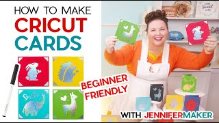 Cricut Cards for Beginners  Design Your Own [upl. by Gatian132]